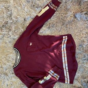 SOLD. Burgundy sequins pullover by Pink